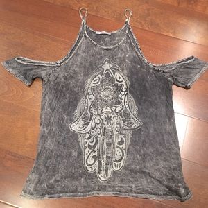 🌻3/$25 Bohemian Off Shoulder Crop Top!